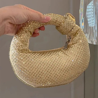 Crystal Evening Clutch – Elegant Rhinestone Encrusted Purse for Formal Occasions