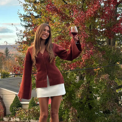 Slim Fit Knitted Cardigan for Women