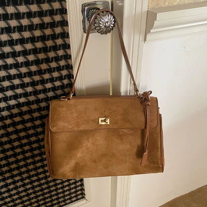 Retro Frosted Tote Bag for Women