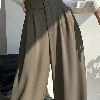 High-Waist Slim Bell Pants for Women