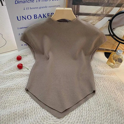 Irregular Cropped Top for Women