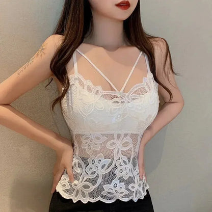 Sexy Lace Camisole Set for Women