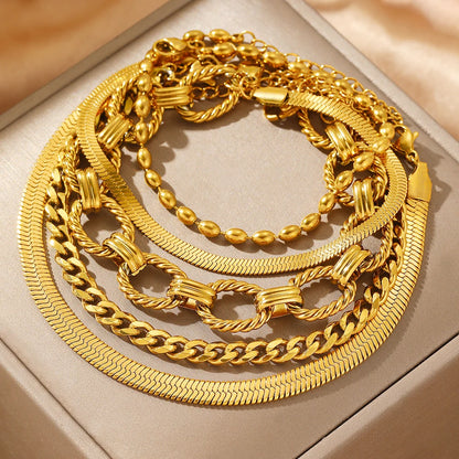 Stainless Steel Bracelet Set for Women