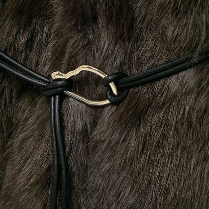 Retro Faux Fur Coat for Women