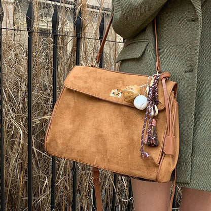 Retro Frosted Tote Bag for Women