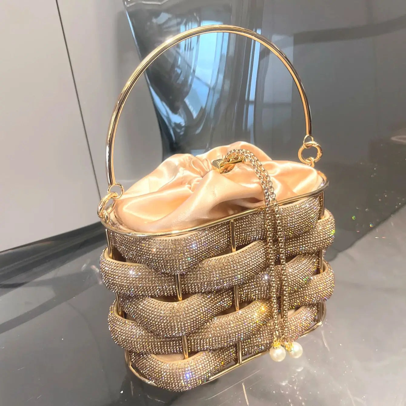 Rhinestone Evening Clutch for Women