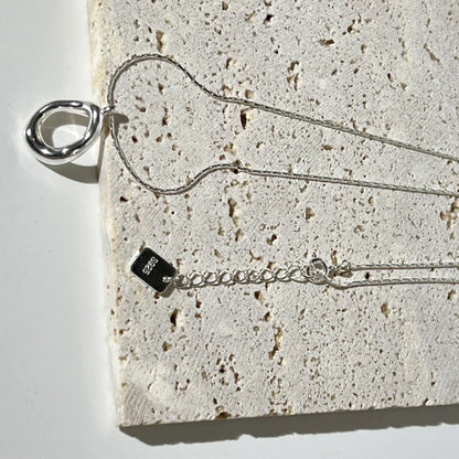 Geometric Water Drop Necklace – Elegant Women's Jewelry