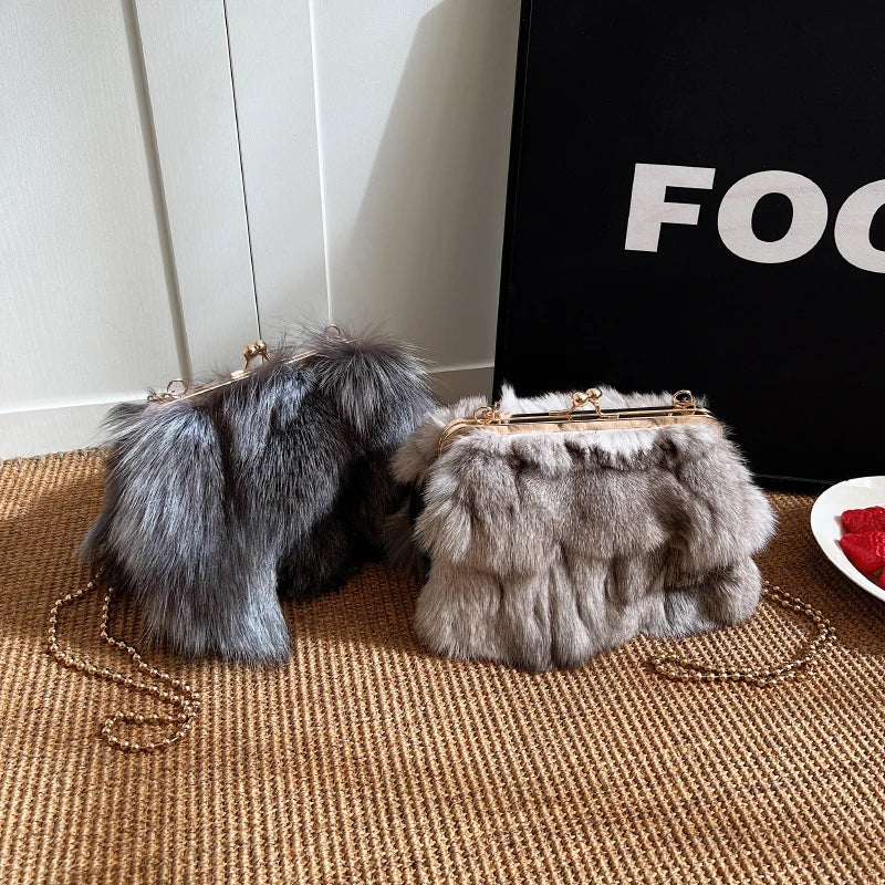 Plush Evening Clutch for Women