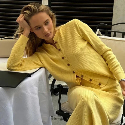 Women’s Knit Cardigan Set