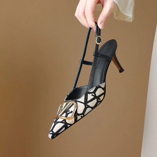 Elegant Women’s French Pointed Toe Sandals for Chic Summer Style