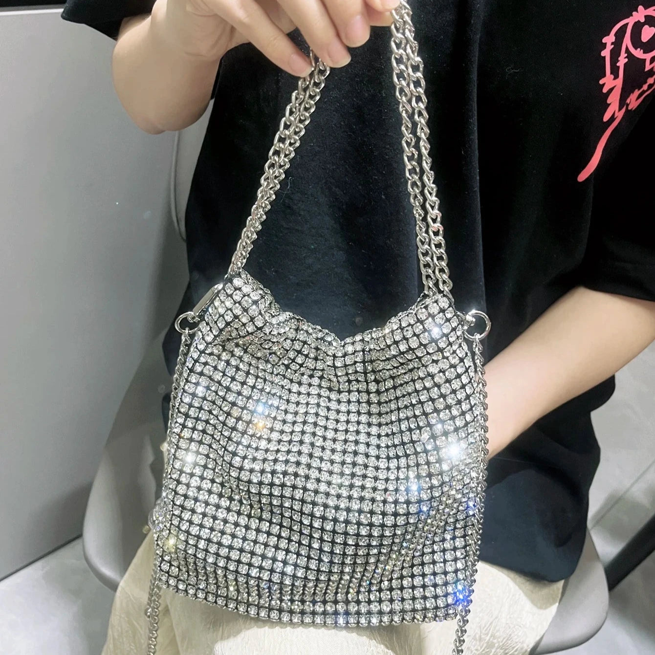 Rhinestone Evening Bag for Women