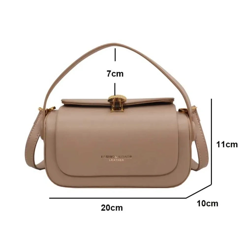 Black Leather Shoulder Bag - Elegant and Practical Women’s Leather Handbag for Everyday Use