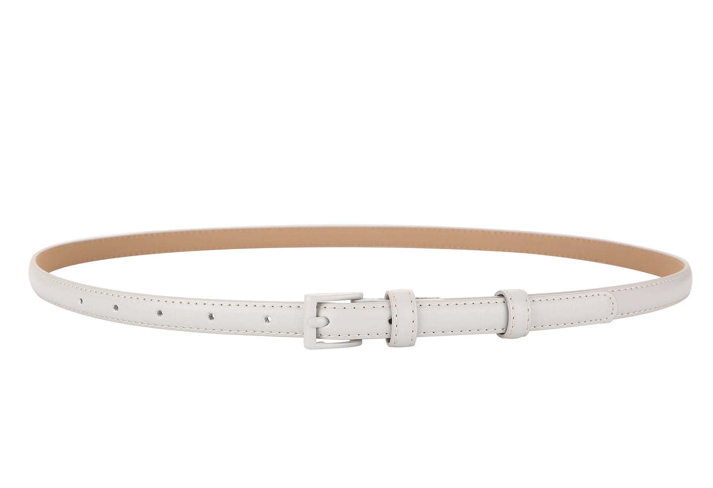 Genuine Leather Skinny Belt for Women – Stylish Waist Accessory