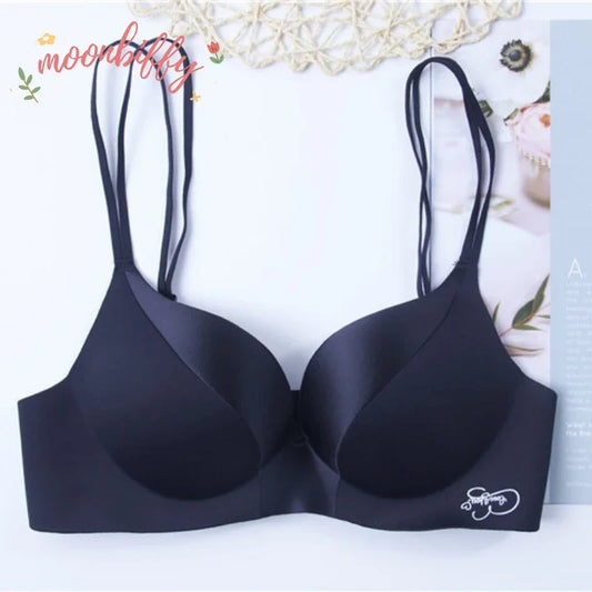 Seamless Sexy Deep V Push-Up Bra - Comfortable Women’s Wireless Bralette with 3/4 Cup Design and Breathable Fabric