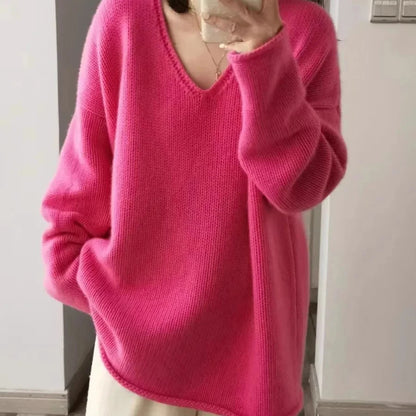 Pink Cashmere Sweater for Women