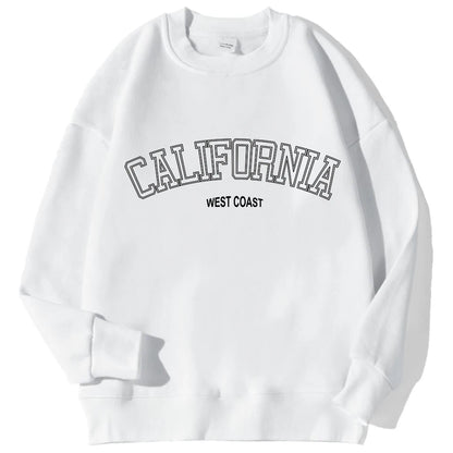 Women's California Print Sweatshirt - Casual and Trendy Pullover