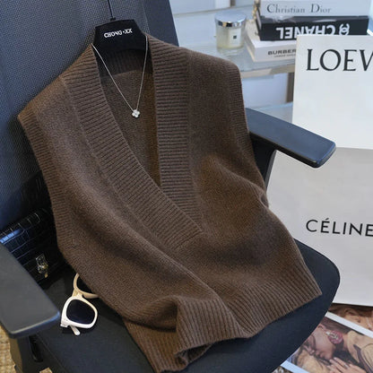 Women’s V-Neck Knitted Sweater Vest