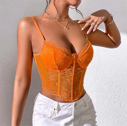 Lace Corset Cami Top for Women