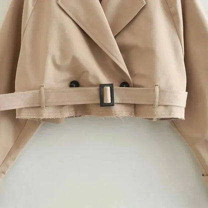 Women's Cropped Trench Coat