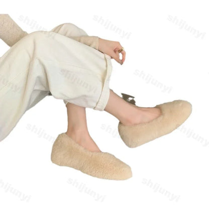 Warm Velvet Slip-Ons