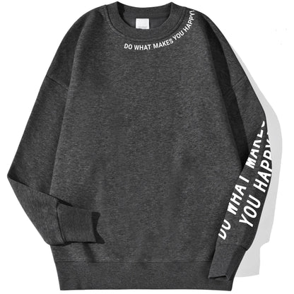Women's Happy Print Sweatshirt