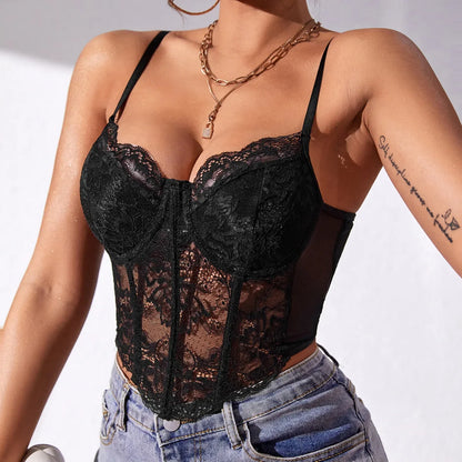 Lace Corset Cami Top for Women