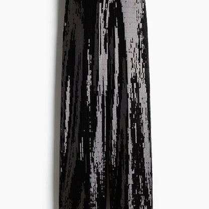 Y2K Sequined Wide-Leg Pants