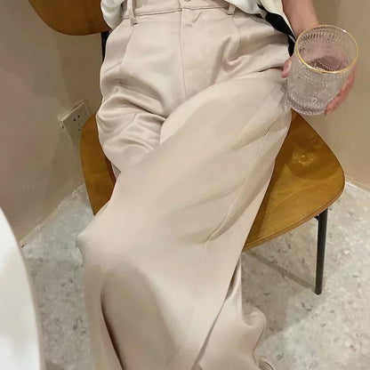 Spring Summer Wide-Leg Pants for Women