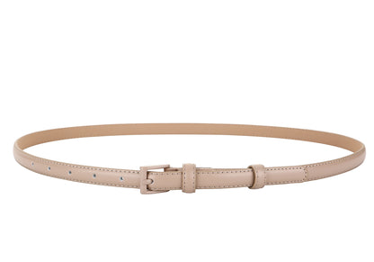 Genuine Leather Skinny Belt for Women – Stylish Waist Accessory