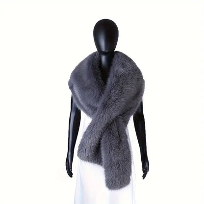 Cozy Faux Fur Shawl – Luxurious Winter Wrap for Warmth and Style