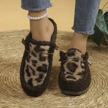 Unisex Leopard Print Slip-Ons with EVA Sole - Comfortable and Stylish Loafers