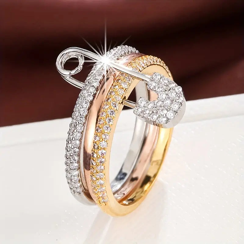 Minimalist Detachable Zirconia Ring for Women – Elegant and Versatile Jewelry