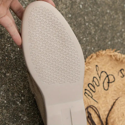 Women’s Simple Flat Loafers - Casual Slip-On Low-Top Shoes for Comfort and Everyday Style