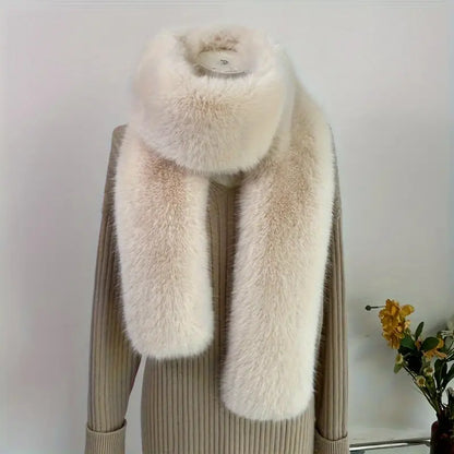Luxurious Faux Fur Winter Wrap – Soft and Elegant Women’s Cold Weather Shawl