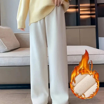 Warm Wide-Leg Pants