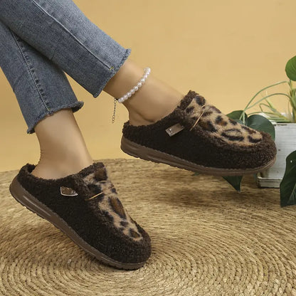 Unisex Leopard Print Slip-Ons with EVA Sole - Comfortable and Stylish Loafers