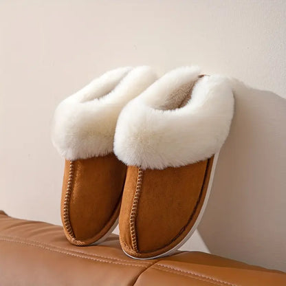 Men’s Plush Cozy Slippers - Fluffy Soft Indoor Winter Shoes with Anti-Skid Sole