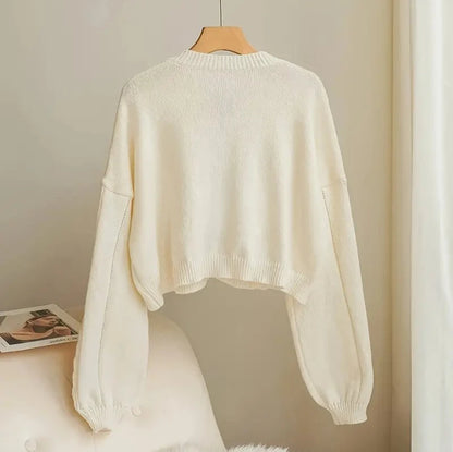 Elegant Bow-Knot Cardigan – Cozy and Chic Women’s Sweater with Feminine Bow Detail