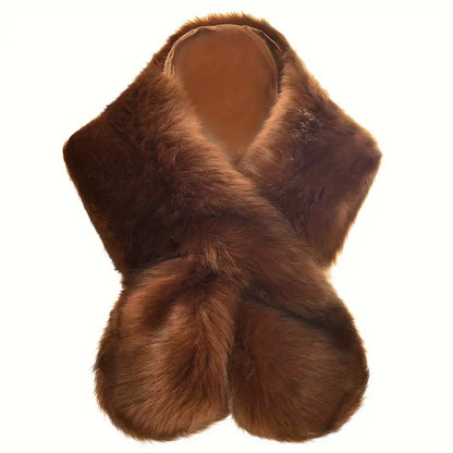 Faux Fur Flapper Shawl for Women