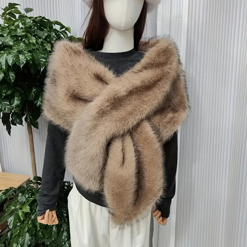 Faux Fur Shawl for Women