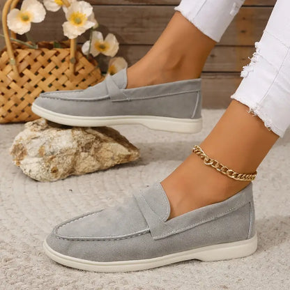 Women’s Pointed Toe Flats - Stylish Cloth Surface Single Shoes for Everyday Wear