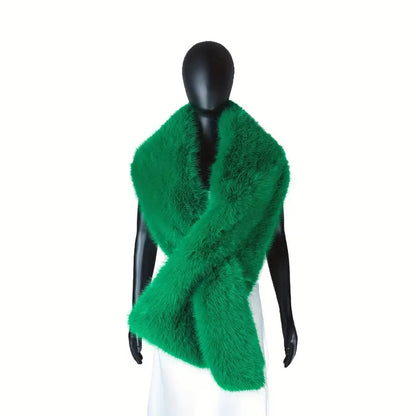 Cozy Faux Fur Shawl – Luxurious Winter Wrap for Warmth and Style