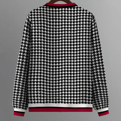 Women’s Thousand-Bird Print Top and Pants Elegant Suit - Stylish and Sophisticated Outfit