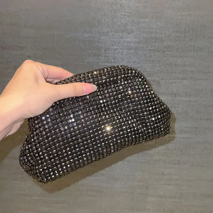 Luxury Women’s Party Acrylic Clutch Bag - Rhinestone Crossbody Evening Bag for Weddings, Proms, and Special Occasions