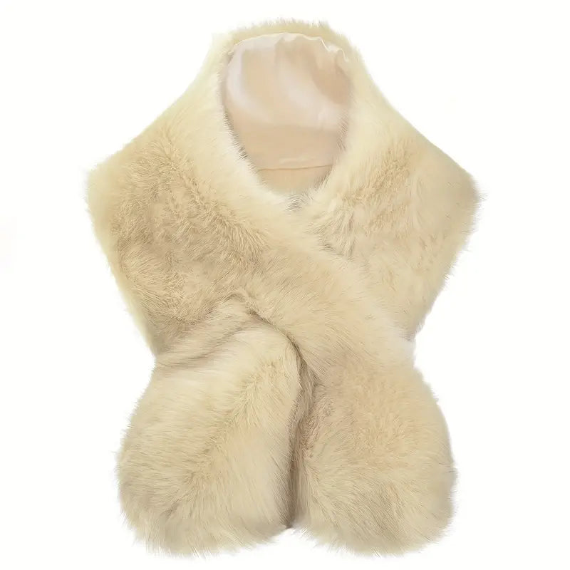 Faux Fur Flapper Shawl for Women